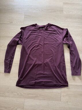 BYLT Basics Men's Long Sleeve Crew Neck Shirt - Maroon XL